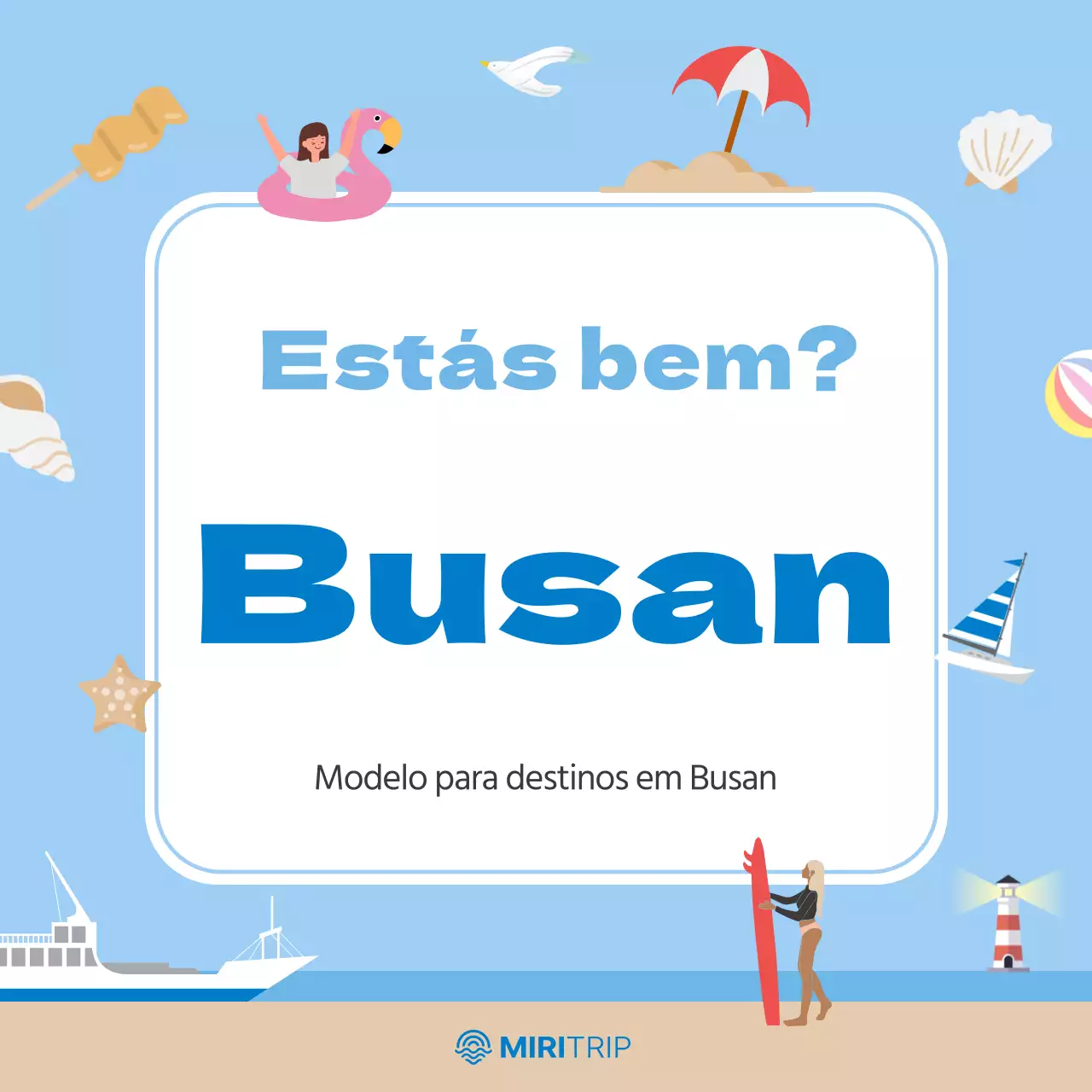 Promoção dos bairros azul claro e bege de Busan