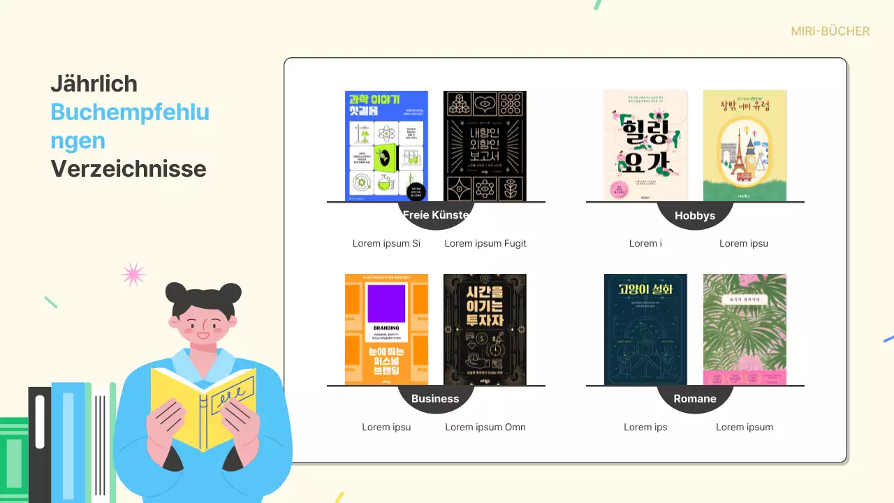 Werbung für die Mitgliedschaft in einem gelben und hellblauen Buchclub