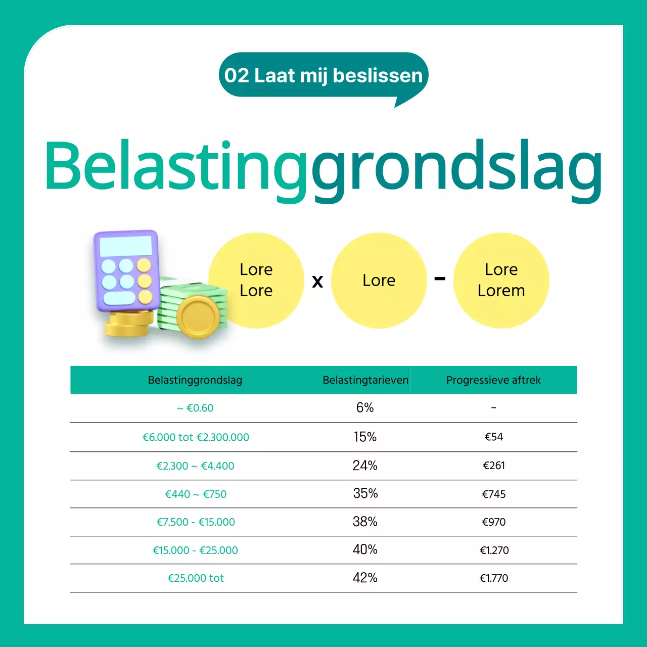 Over de gele en groene, schattige uitgebreide inkomstenbelastingaangifte