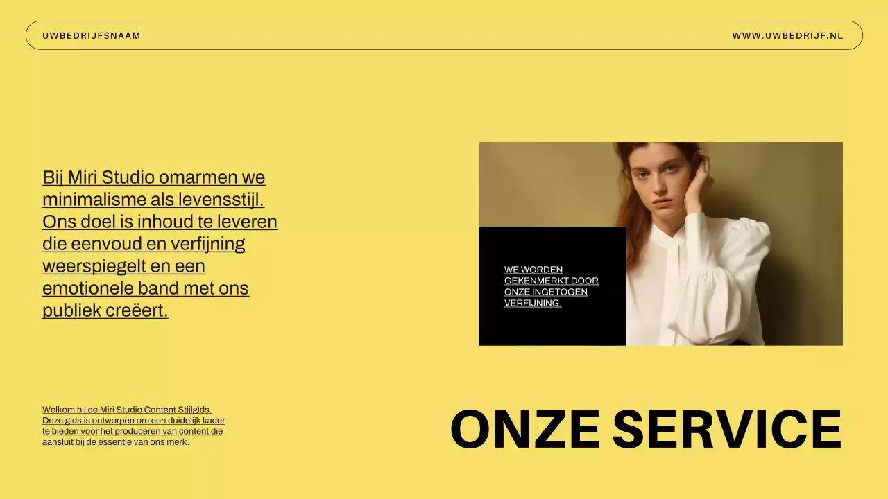 Introductie van Blue Minimal Business