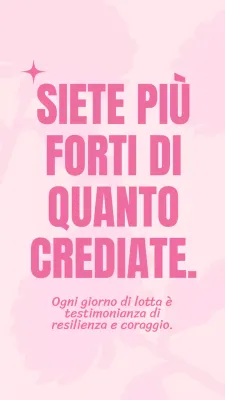 Citazioni incoraggianti rosa in grassetto Pubblicità