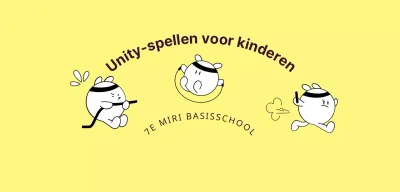 Een eenvoudige sportwedstrijd voor kinderen met schattige personages