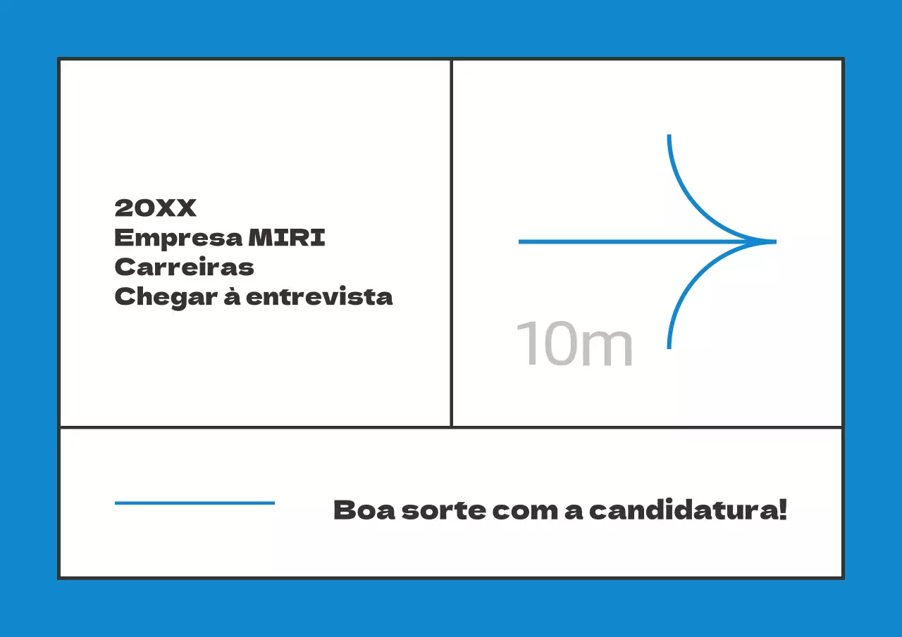 Direcções de entrevistas geométricas em azul, preto e branco