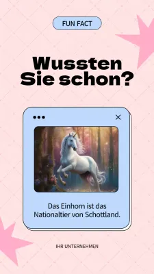 Pink Simple Fun Fact Werbung