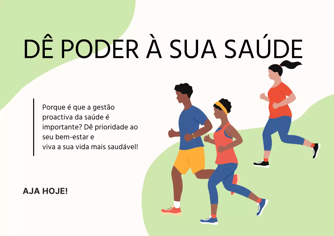 Verde Bege Negrito Vida Saudável Motivação Auto-Crescimento