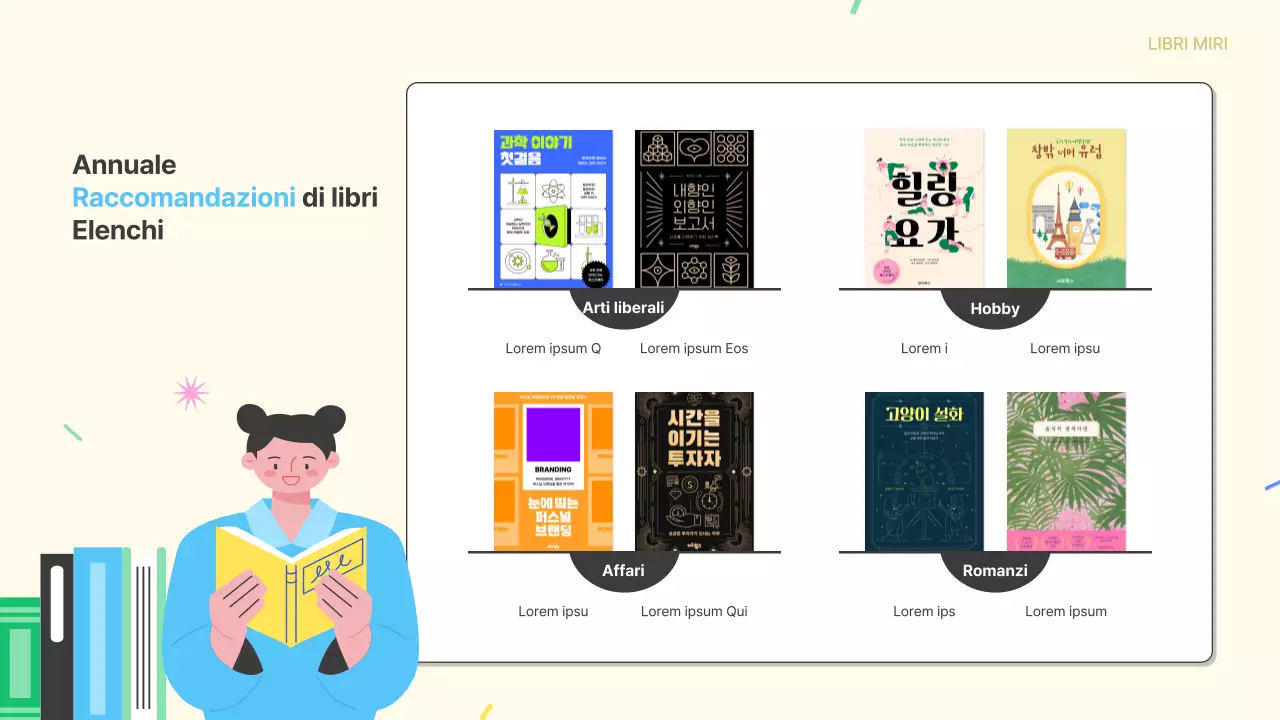 Promuovere l'adesione a un club del libro giallo e azzurro