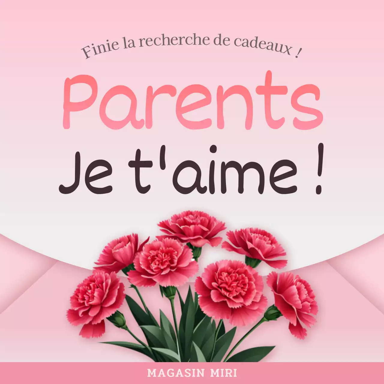 Une publicité moderne pour la fête des mères en rose