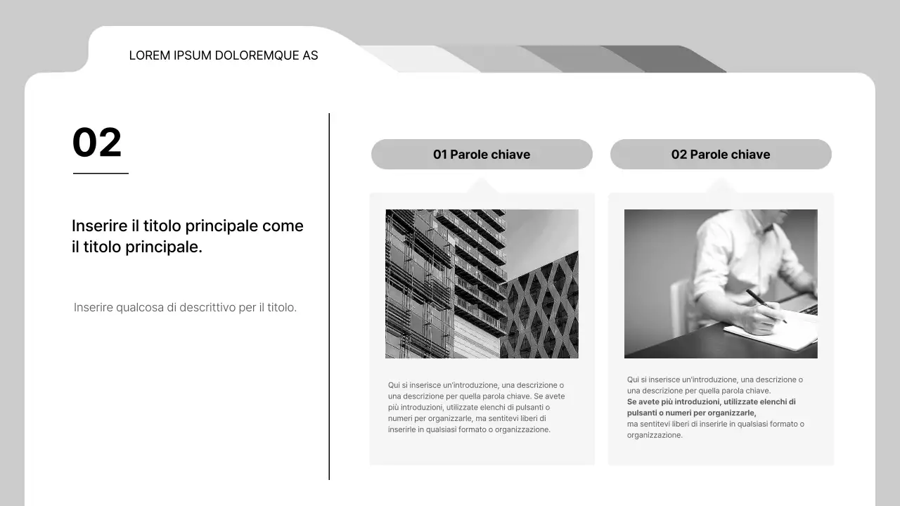 Rapporti aziendali semplici e in bianco e nero per le aziende