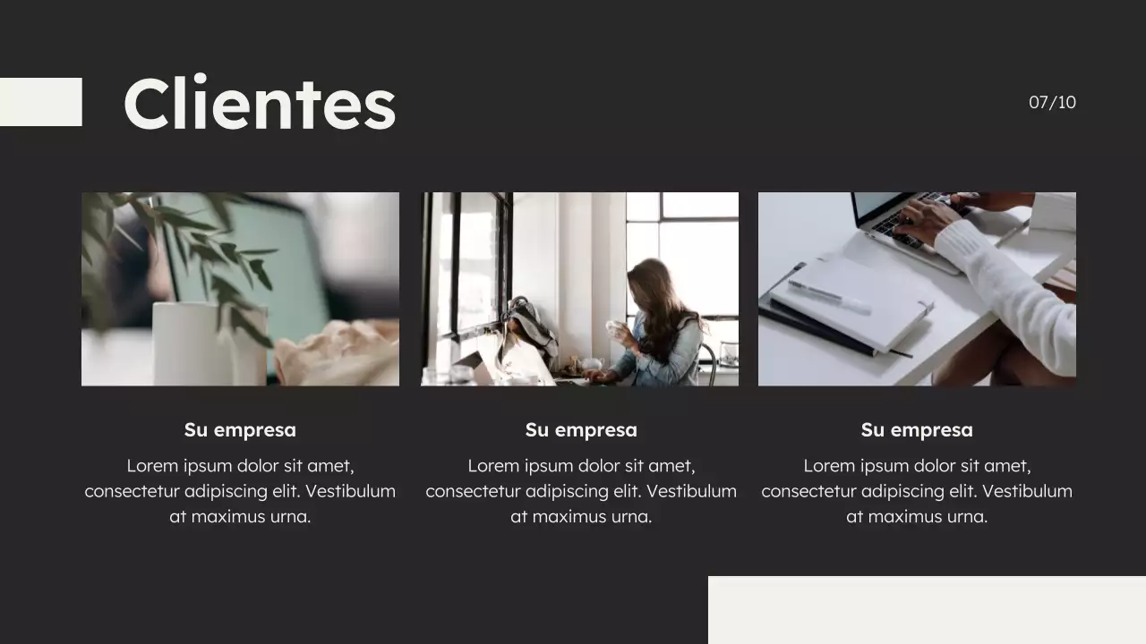 Presentación de la empresa Black and White Minimal Marketing Agency