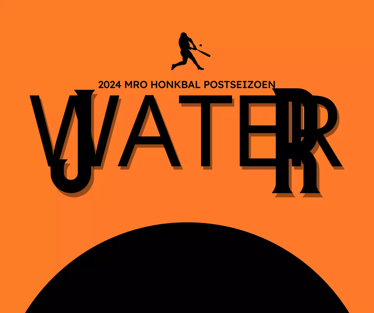 Sportdesign met vette titels en spelersfoto's