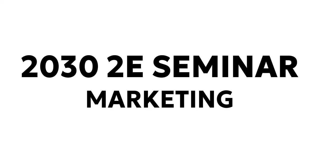 Zakelijk seminar met een glamoureuze uitstraling met een Engels logo