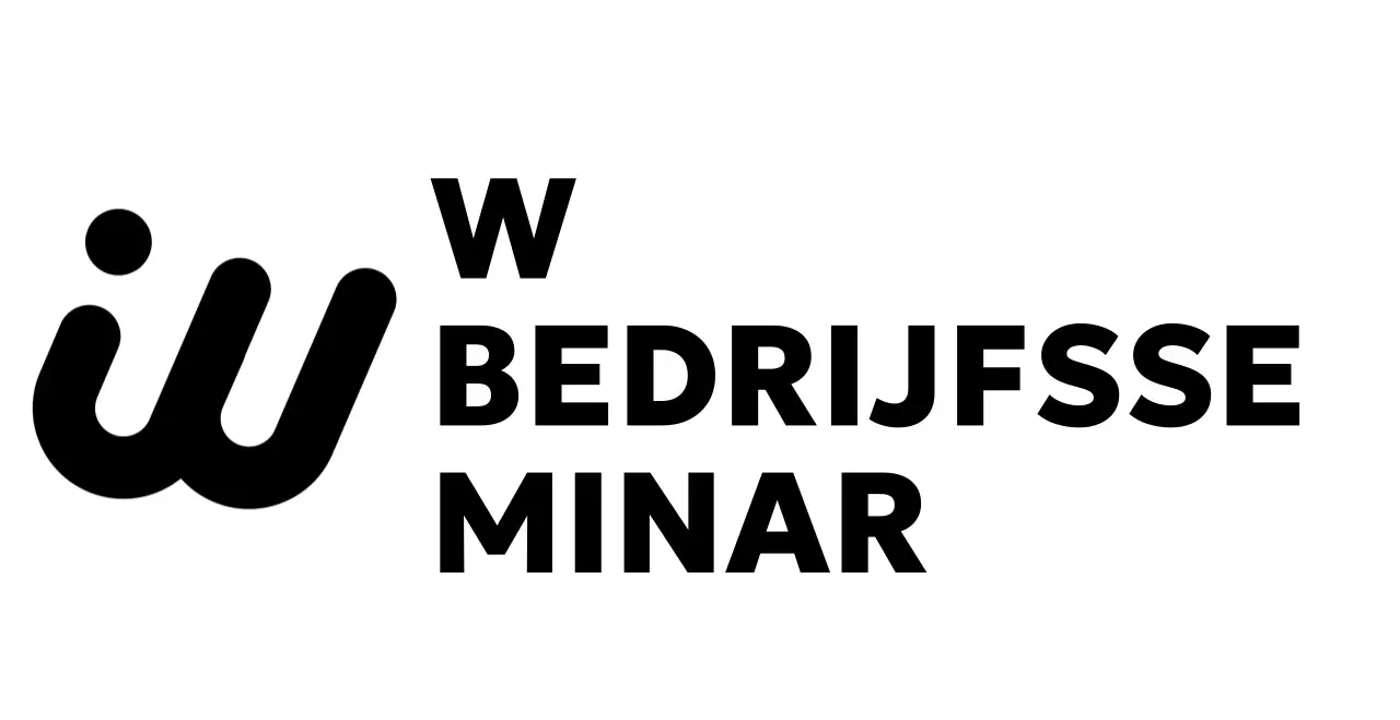 Zakelijk seminar met een glamoureuze uitstraling met een Engels logo