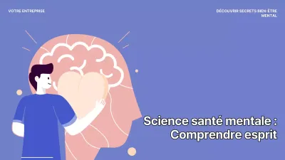 Vlog de promotion de la santé mentale illustré simple, bleu et blanc