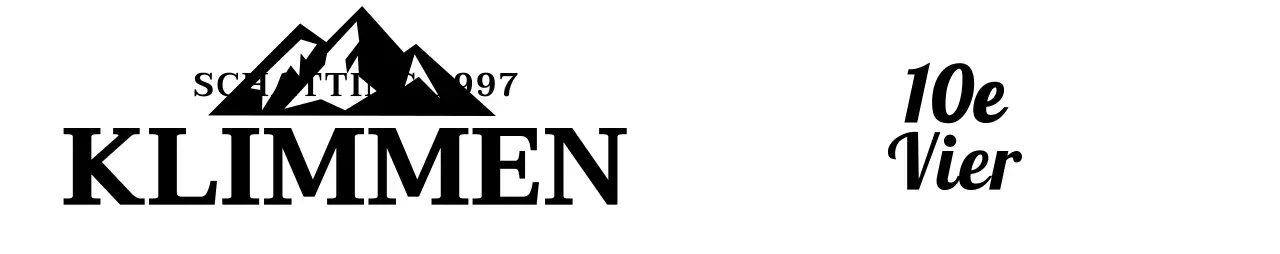 Vintage-geïnspireerde klimclub met bergillustraties en schreeflettertypes