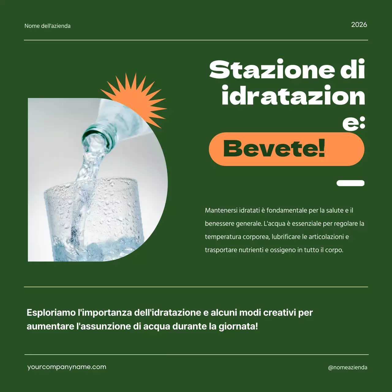 Verde Giallo Geometrico Istruzioni per una dieta alimentare sana