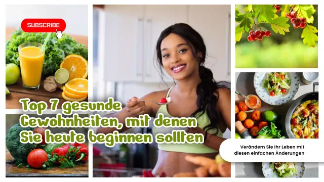 Green Modern Gesunde Ernährungsgewohnheiten Youtube Thumbnail Video
