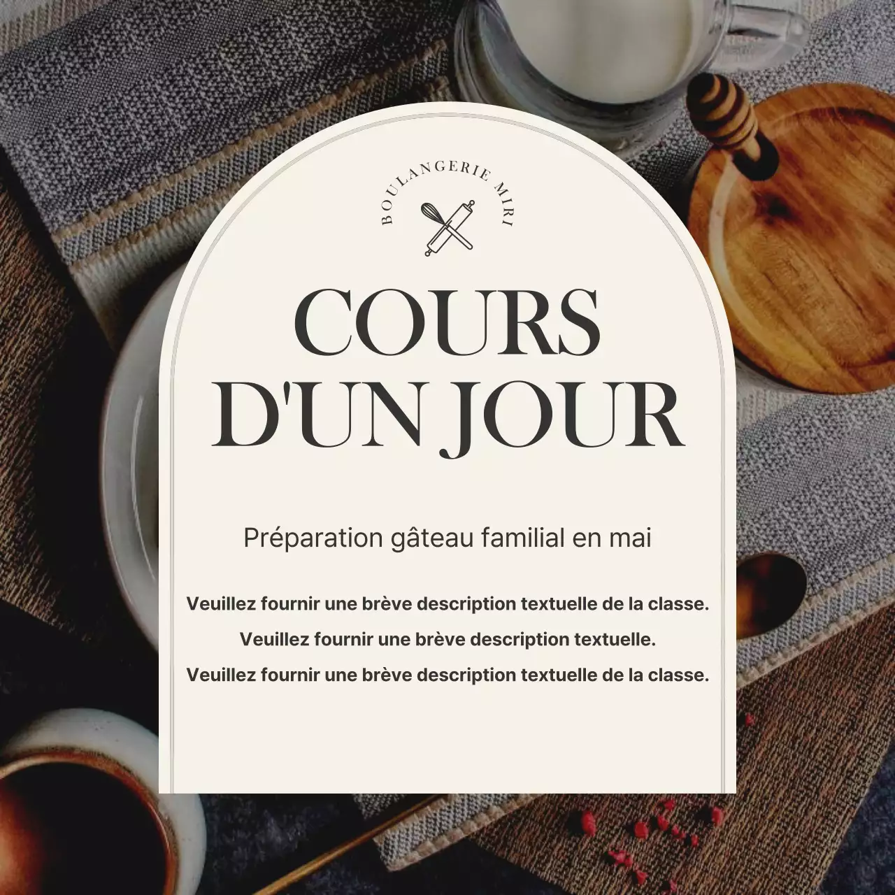 Promouvoir un cours moderne d'une journée en ivoire et en noir