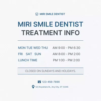 Blue Clean Dental Information Social Media Post