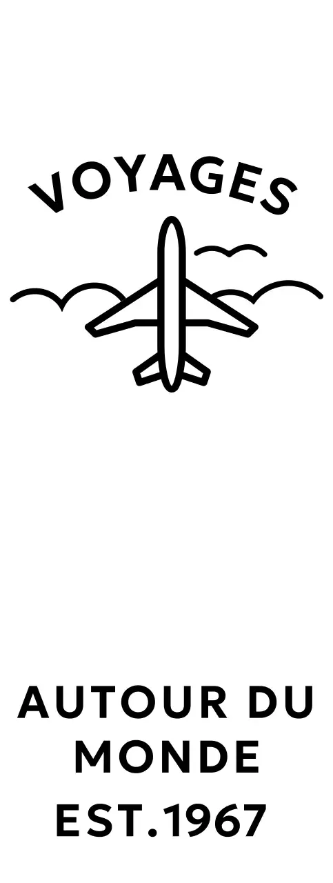 Agence de voyage cool et simple avec des illustrations d'avions et de nuages