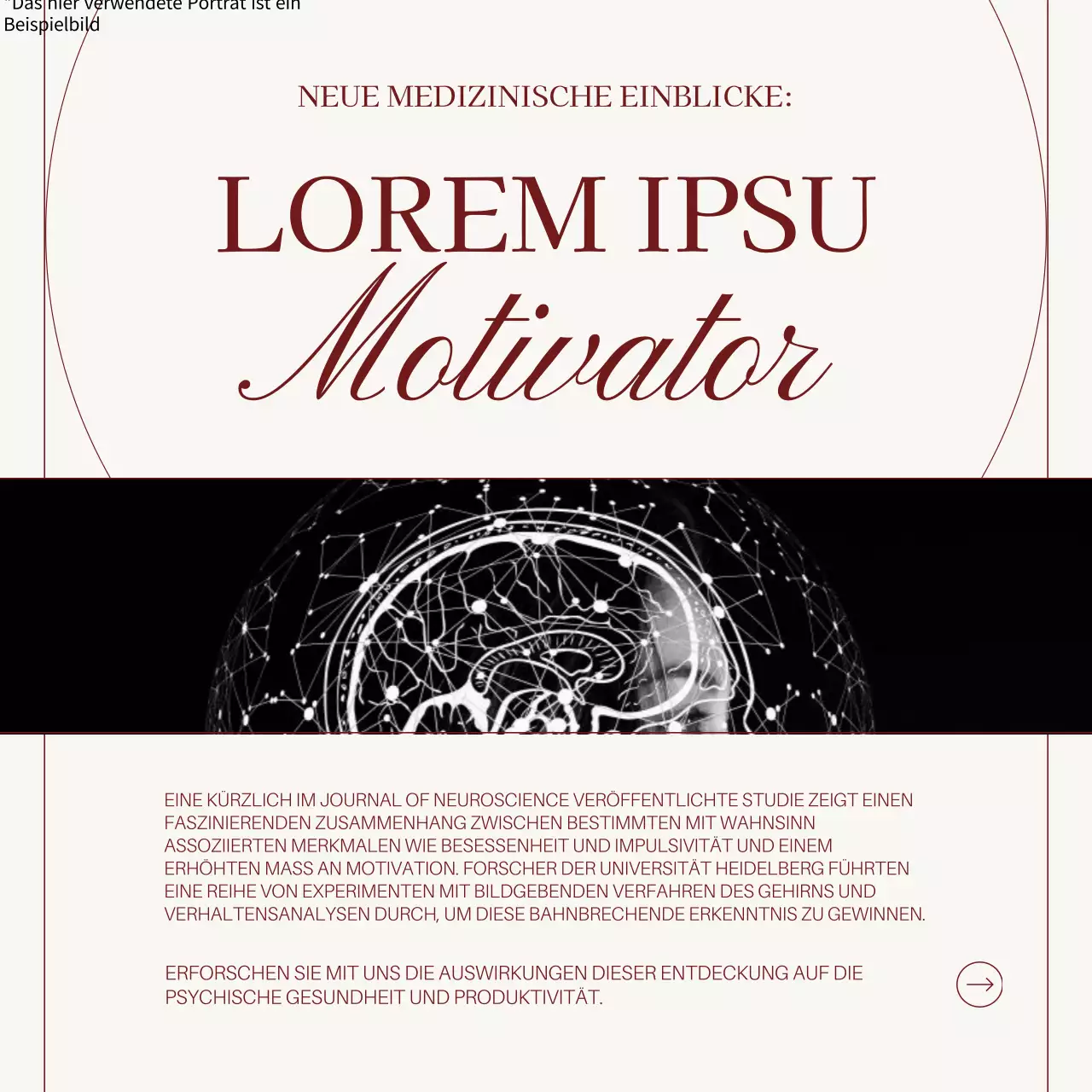 Elfenbein und Rot Minimal Medical Insight Einführung