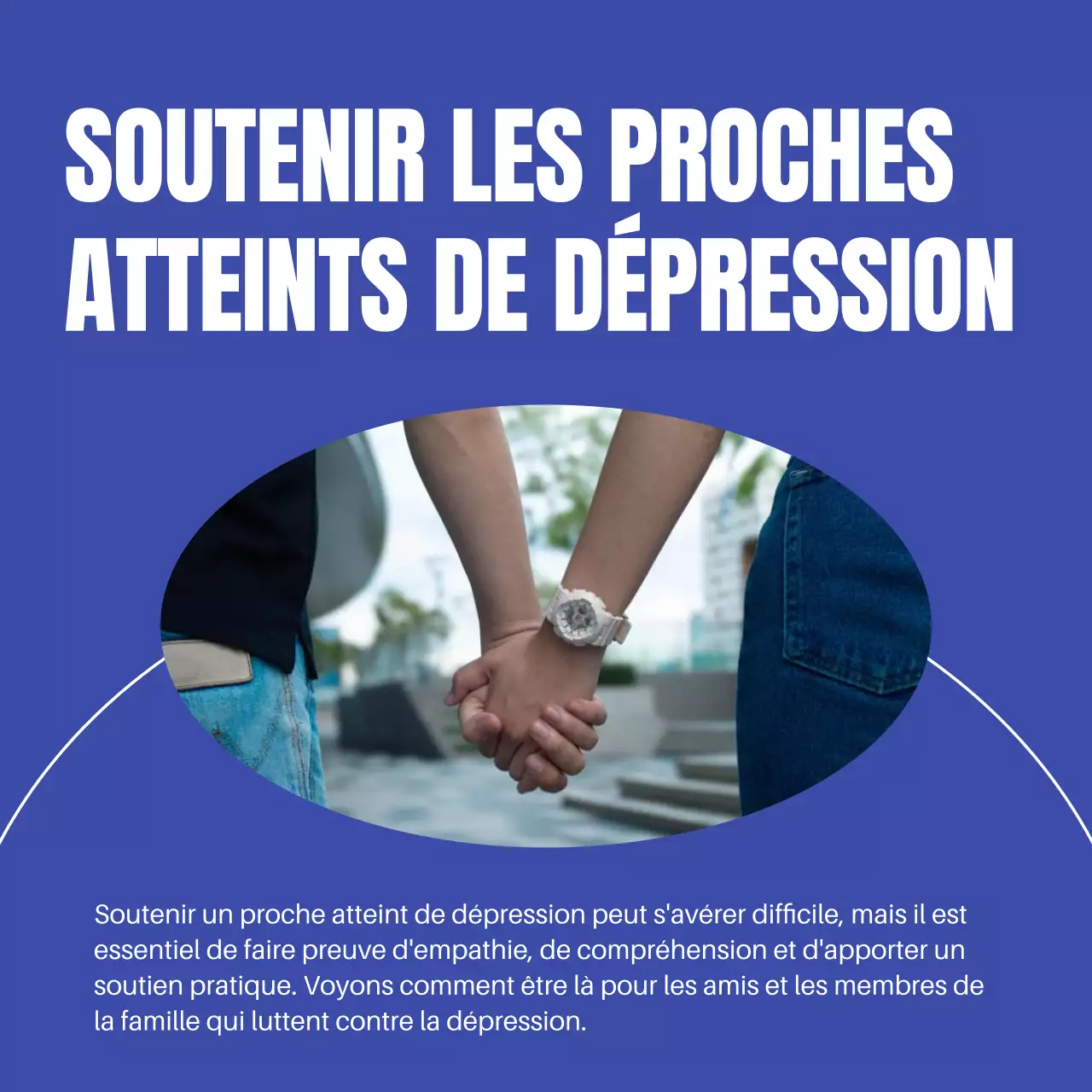 Bleu et blanc moderne Comprendre la dépression Introduction