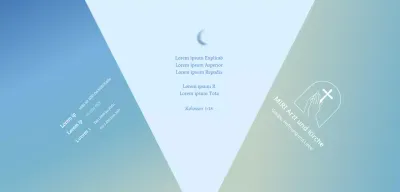 Emotionale Bibelverse mit Farbverläufen zur Werbung für Ihre Kirche