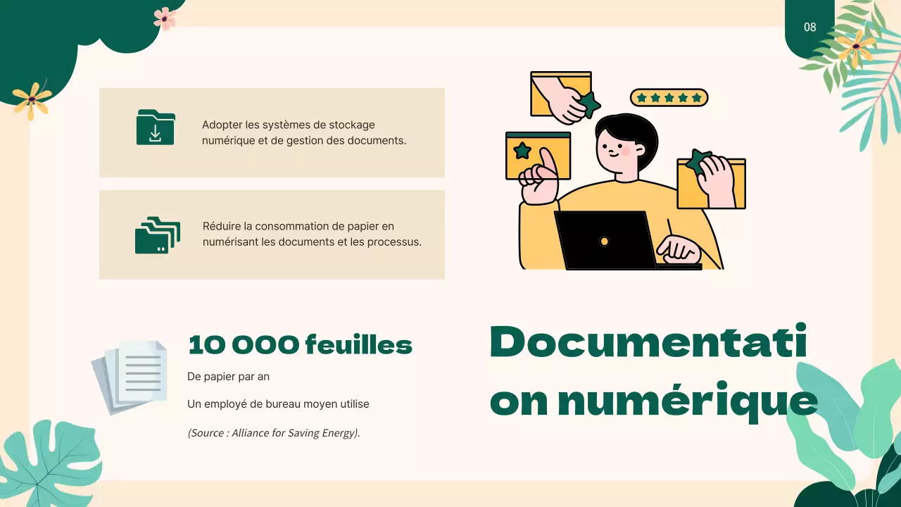 Stratégie d'espace de travail pour les entreprises Green Natural Green