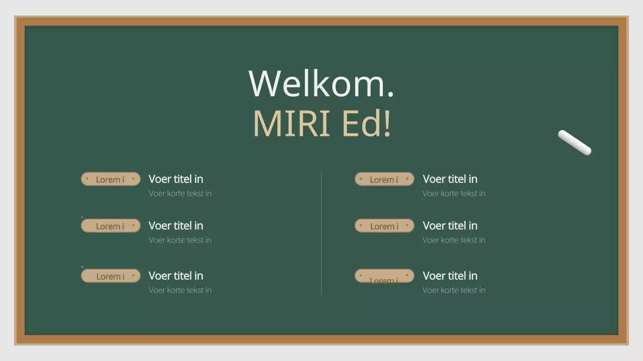 Een eenvoudige, abstracte schoolprospectus