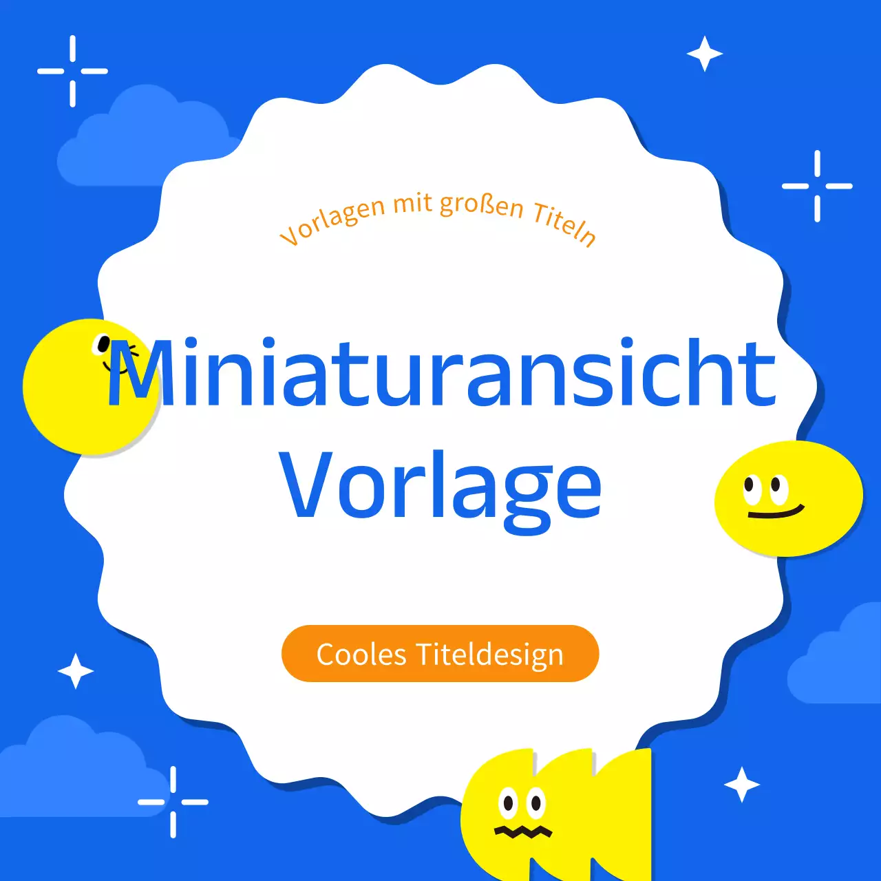 Abdeckung mit einem hübschen Rahmen in Blau