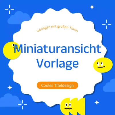 Abdeckung mit einem hübschen Rahmen in Blau