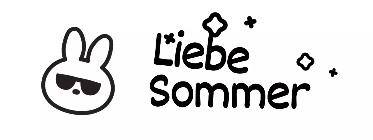 Hase mit niedlicher handgeschriebener Sommersonnenbrille