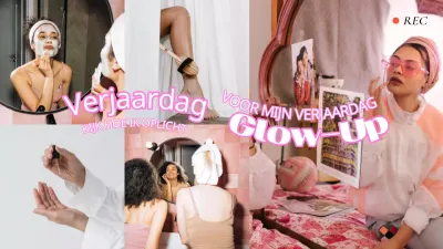 Pink trend vlog video