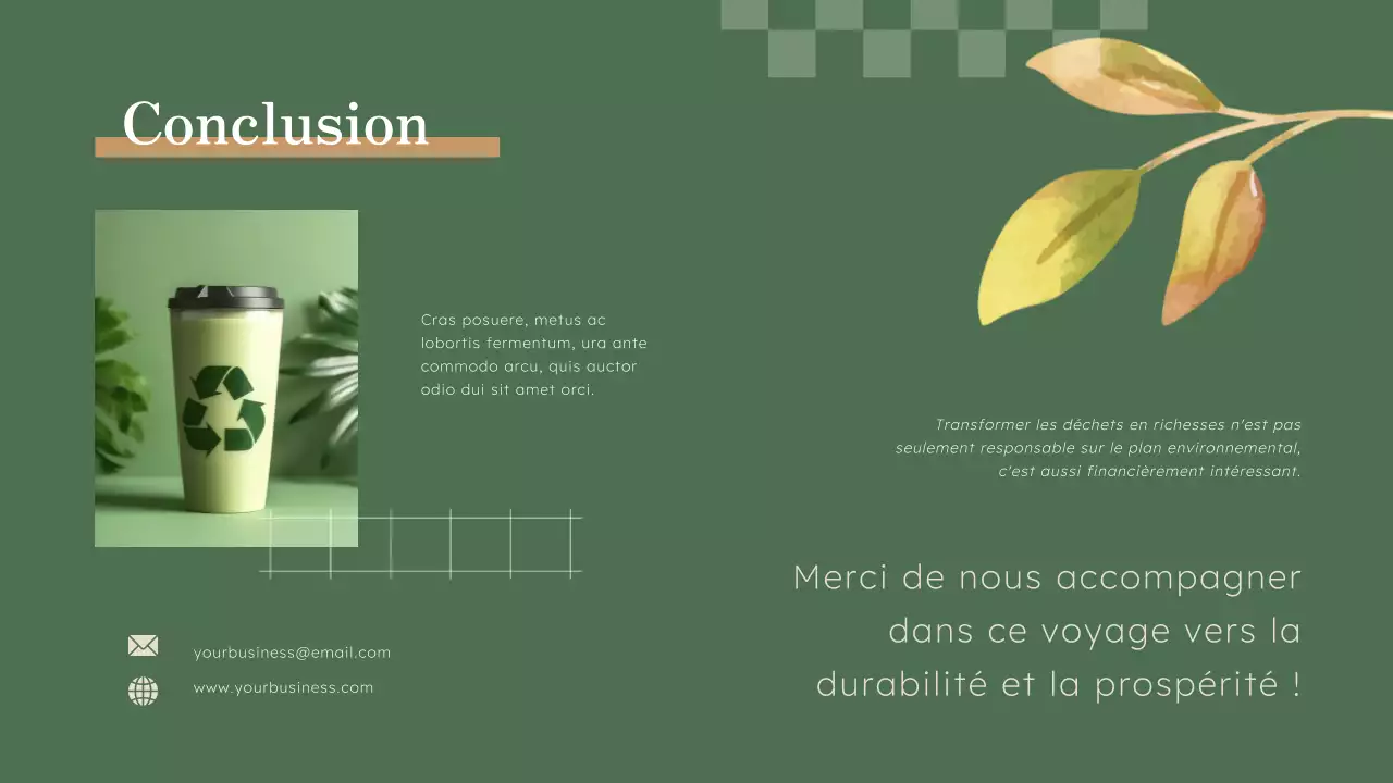 Green Natural Business Stratégie de recyclage innovante