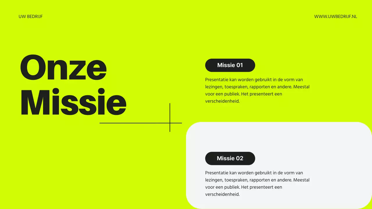 Neon en zwart moderne zakelijke introductie