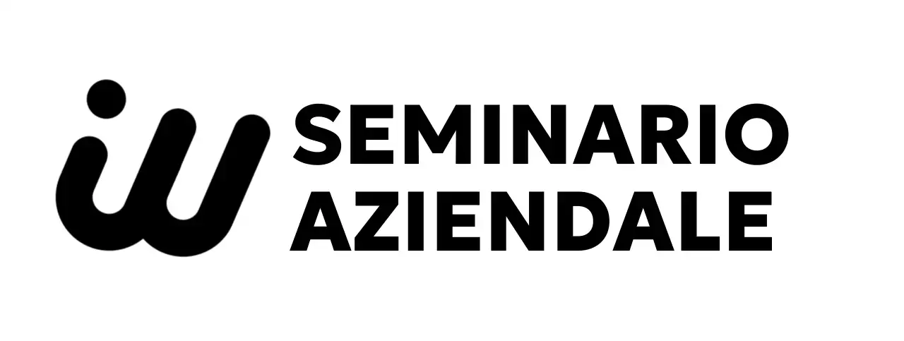 Seminario aziendale dal sapore glamour con logo inglese