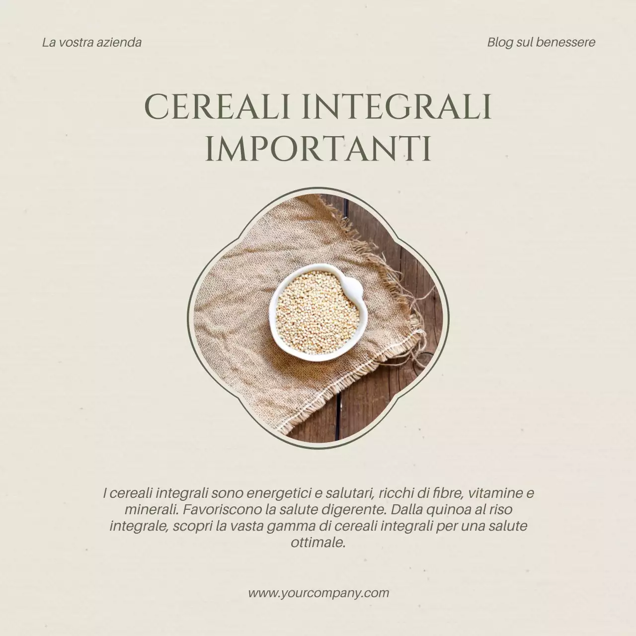 Promozione del blog sullo stile di vita sano e moderno Beige e Khaki