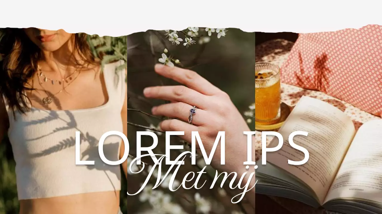 Beige en Roze Modern Dagelijkse Vlog Promotie