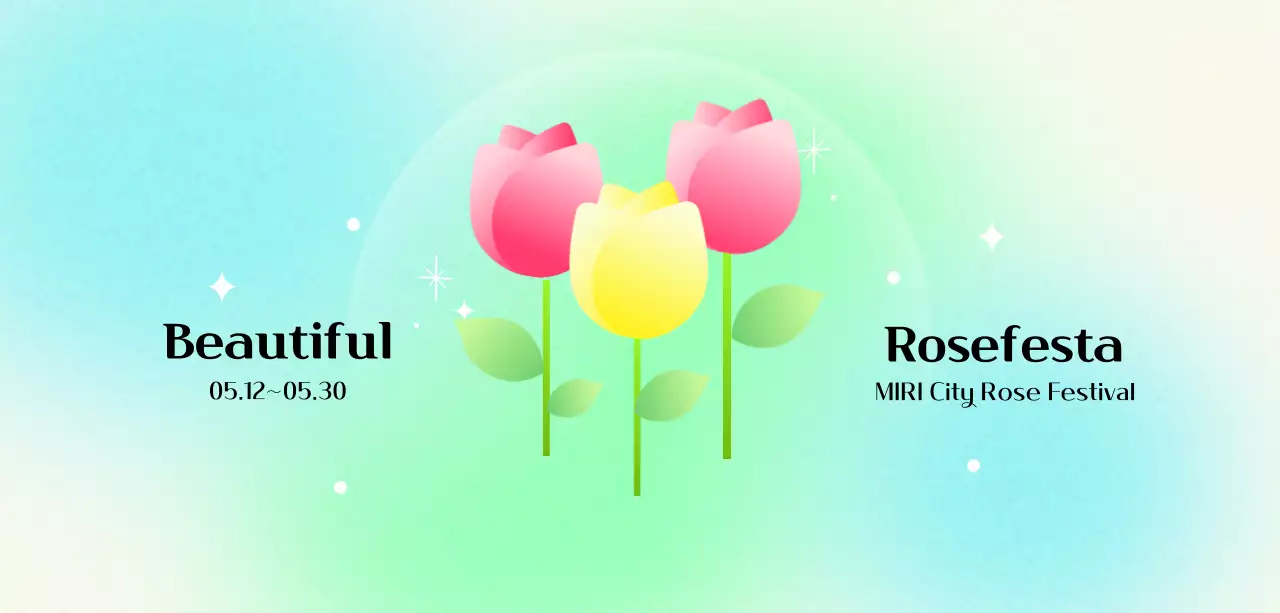 Flower festival with floral illustrations and gradient backgrounds for a bright and cheerful feel