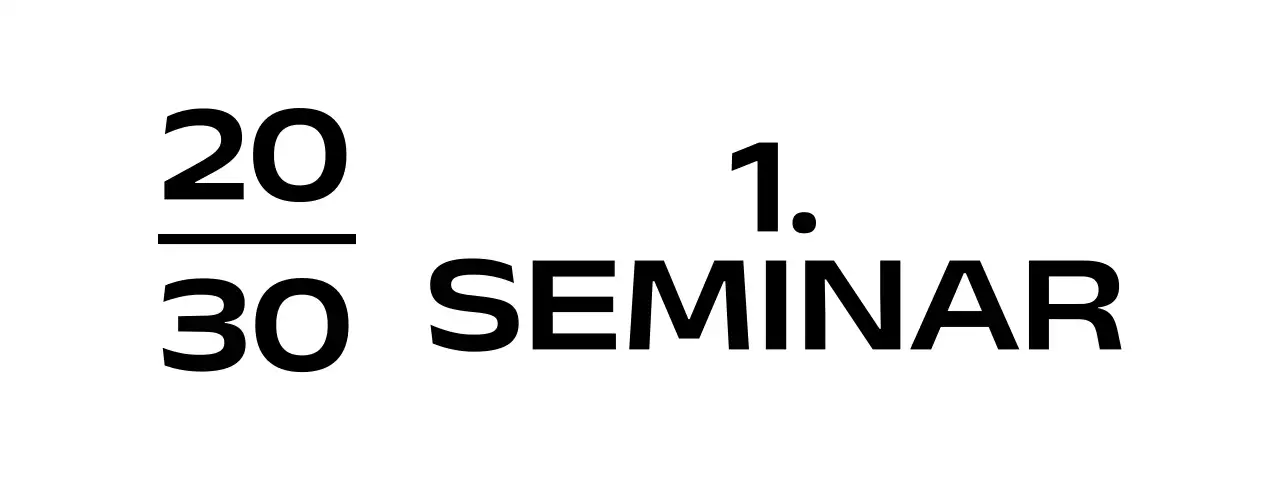 Einfaches Firmenseminar mit einem geneigten quadratischen Illustrationslogo