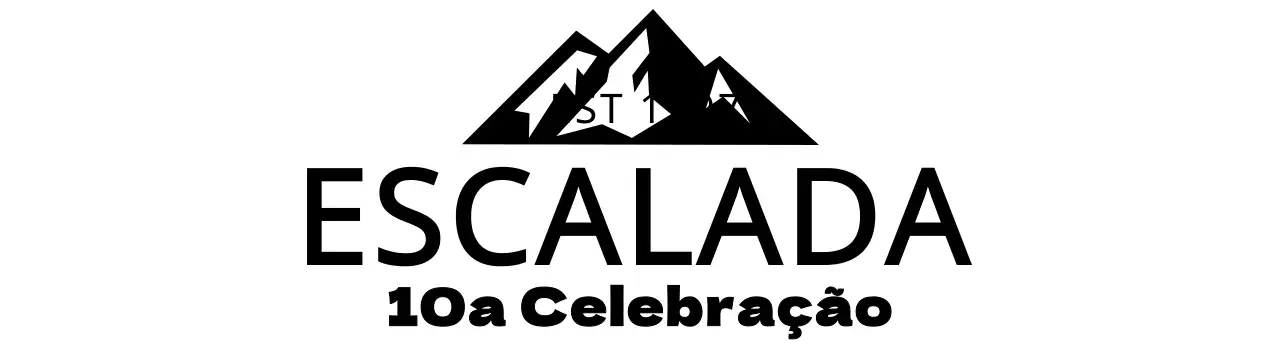 Clube de escalada de inspiração vintage com ilustrações de montanhas e tipos de letra serifados
