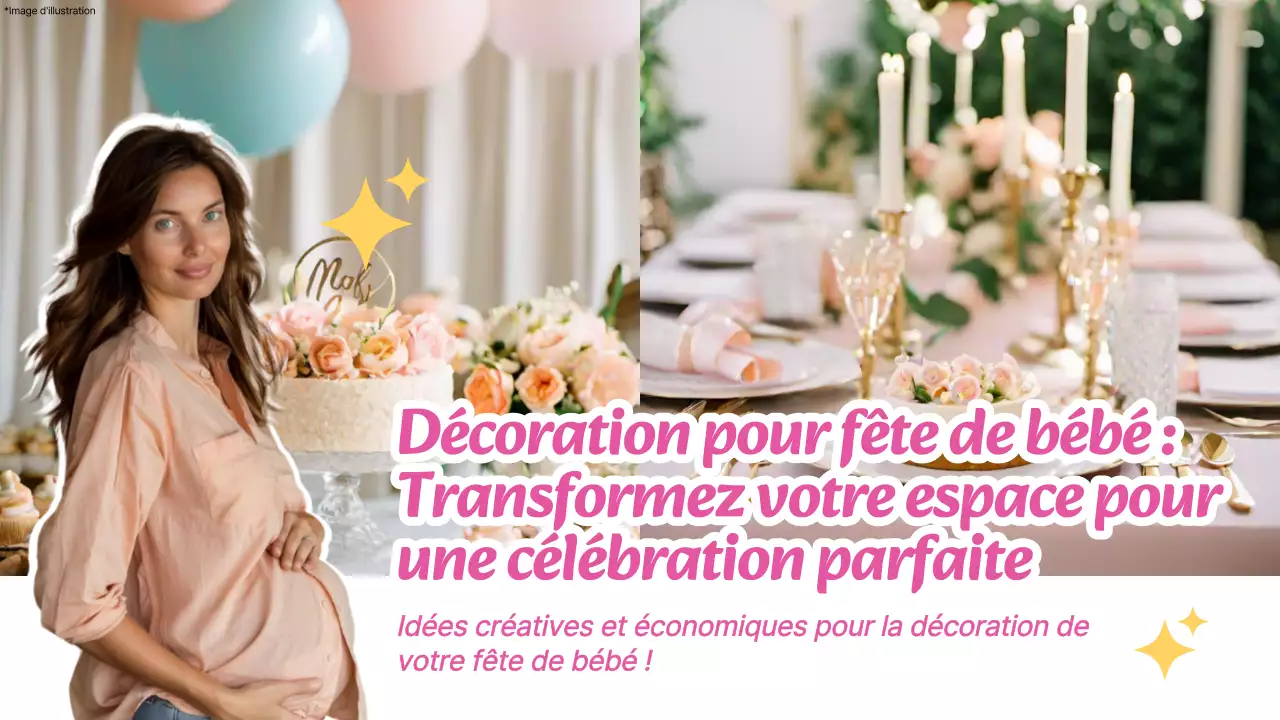 Guide d'idées pour la décoration d'une baby shower moderne en rose et blanc