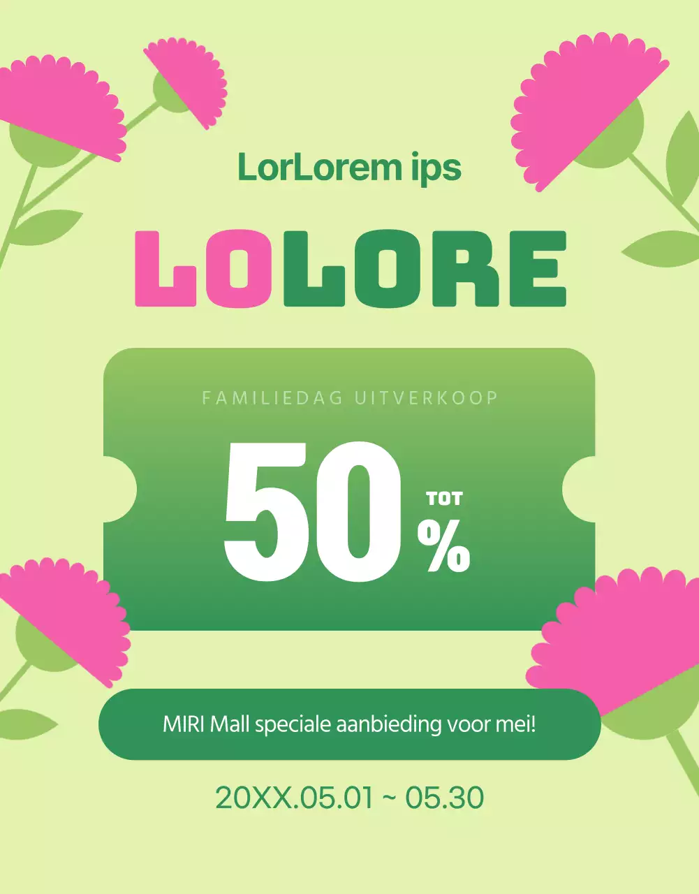 Promoot een groene en kitscherige Maand van het Huis