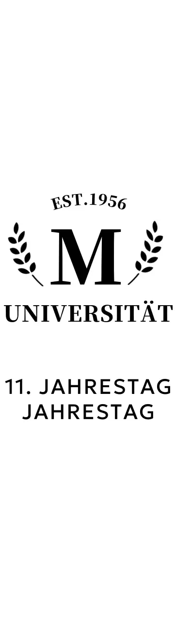 Einfaches Konzept Universität Souvenir mit Lorbeer-Logo