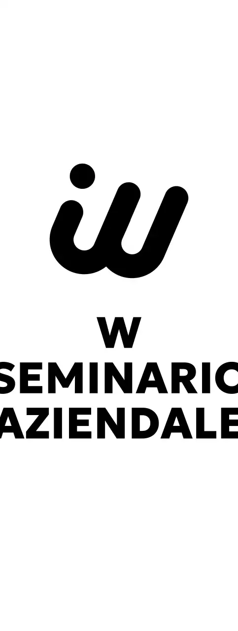 Seminario aziendale dal sapore glamour con logo inglese