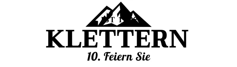 Vintage-inspirierter Kletterclub mit Berg-Illustrationen und Serifen-Schriften