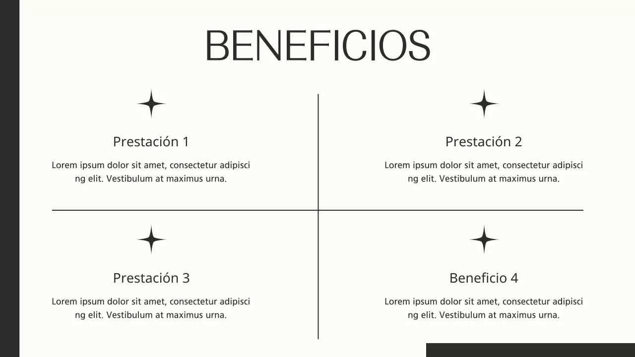 Beige y Negro Elegante Marca de Moda Product Pitch