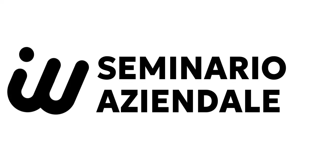 Seminario aziendale dal sapore glamour con logo inglese