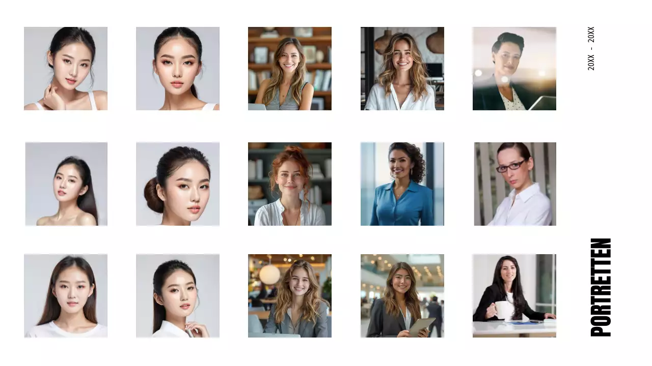 Zwart-wit moderne fotograaf introductie portfolio