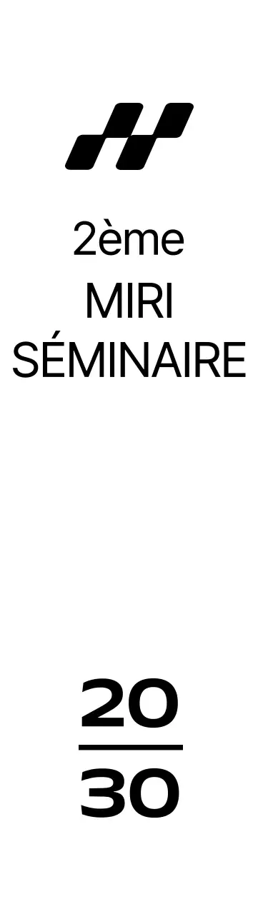Séminaire d'entreprise simple avec un logo à l'illustration carrée inclinée