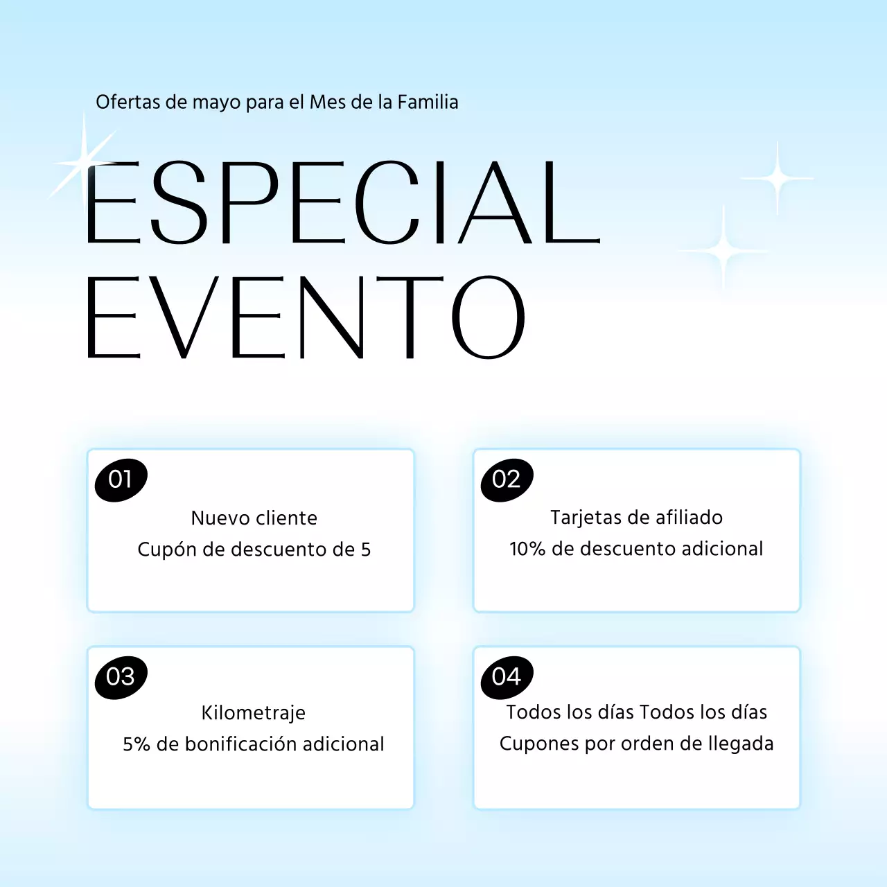 Promueva un moderno feed de marketing en redes sociales en azul claro y rojo